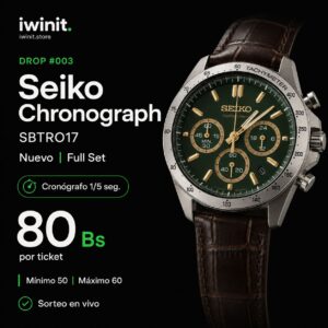 ⌚ DROP #003: Seiko Chronograph SBTR017 — ¡Full Set & Nuevo!
